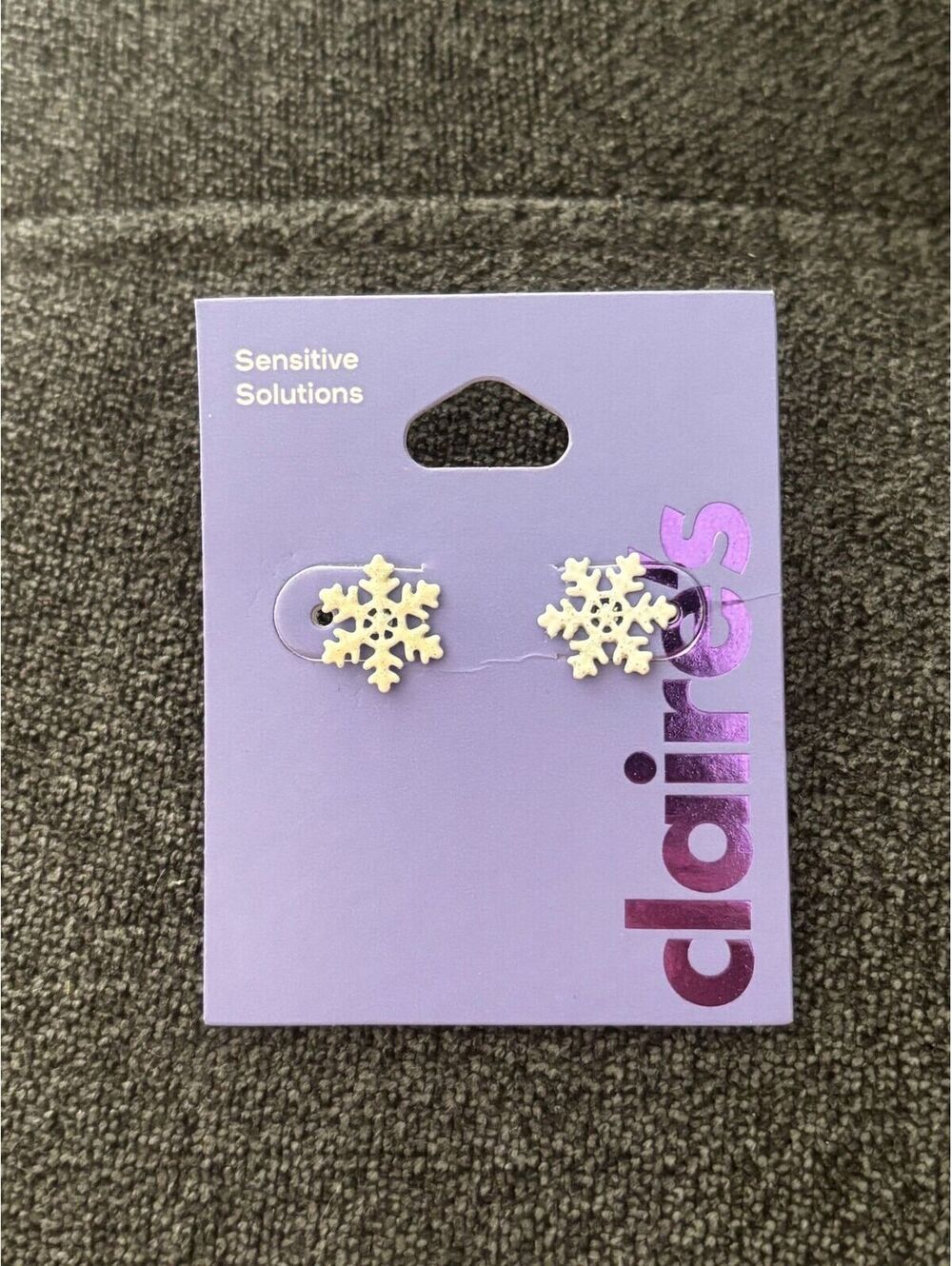 Claire’s Snowflake Earrings Sensitive Solutions